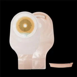 1-Piece Post-Op Adult Drainable Pouch Precut 1-1/4" Round Roll-Up