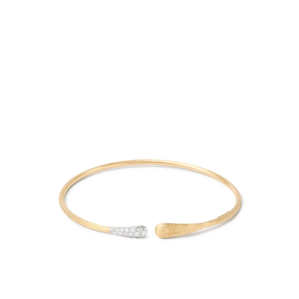 18K Gold Lucia Diamond Kissing Cuff