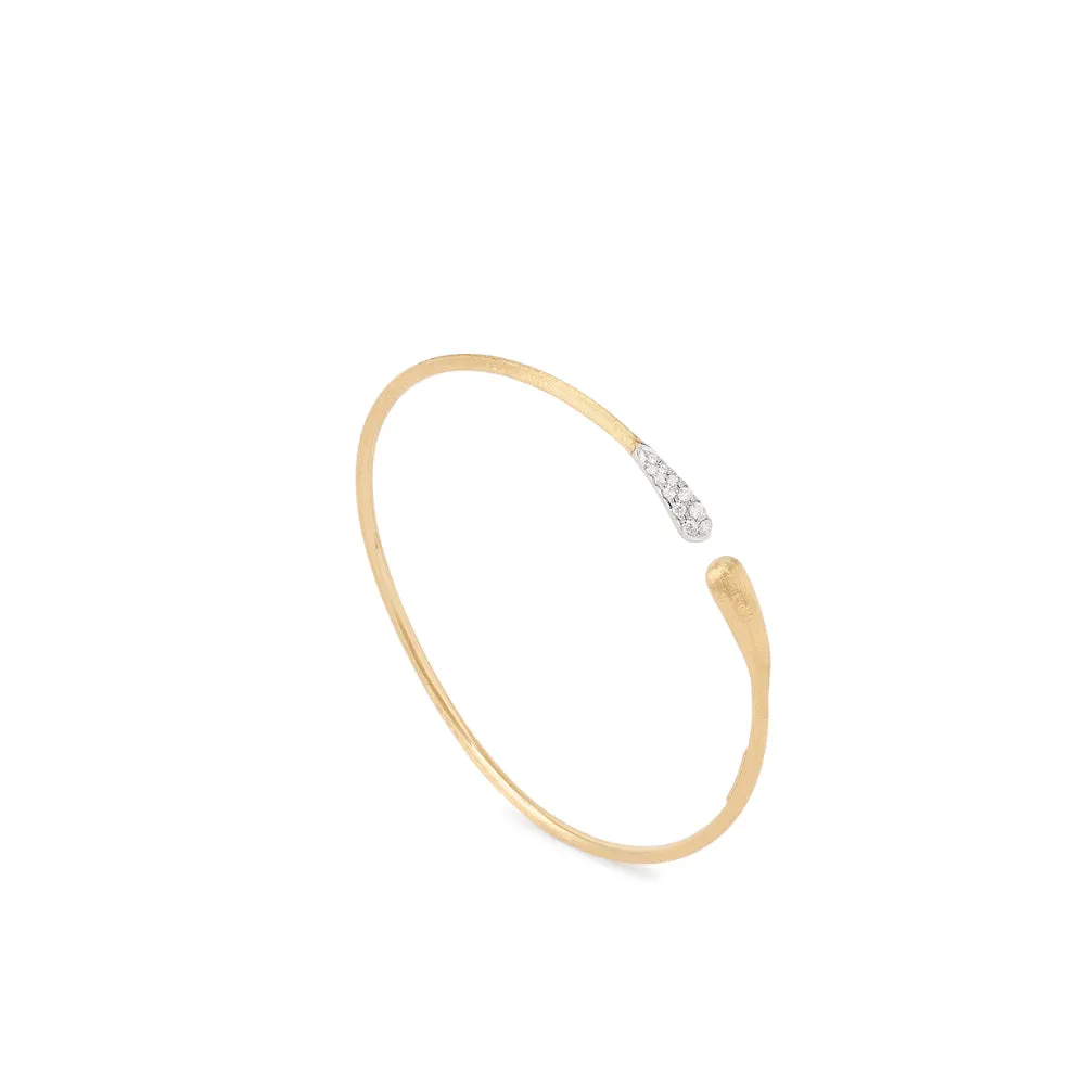 18K Gold Lucia Diamond Kissing Cuff