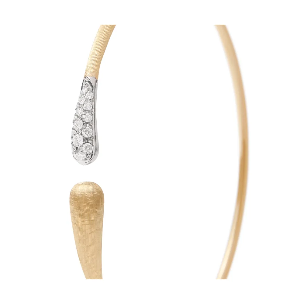 18K Gold Lucia Diamond Kissing Cuff