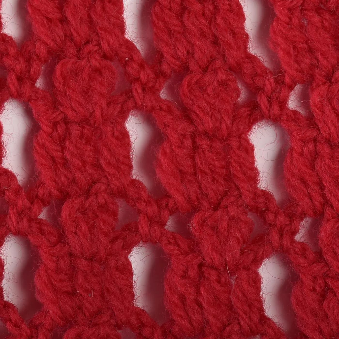 1950s Vibrant Red Open Crochet Cardigan