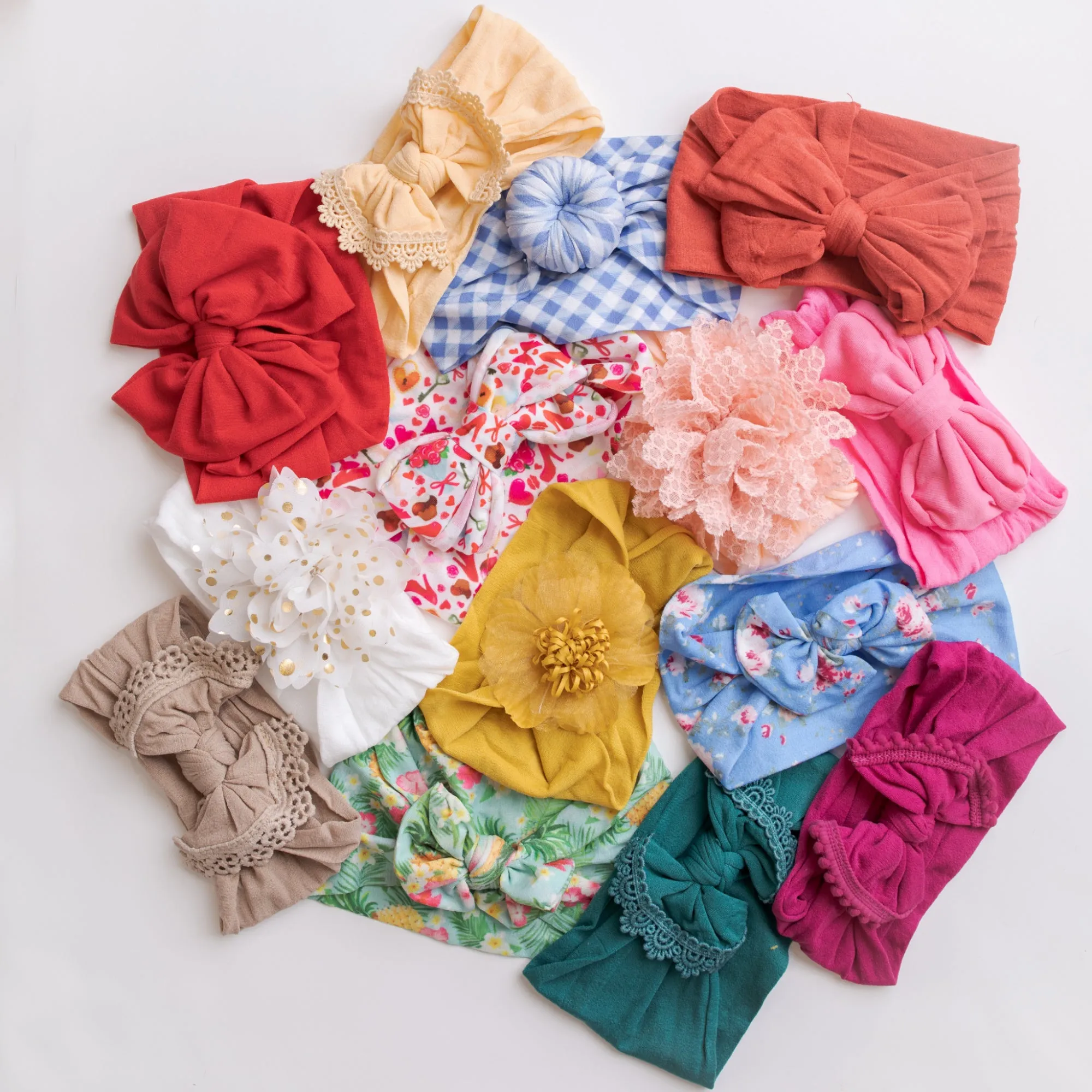 5 or 10 Headbands GRAB a BAG WIDE NYLON Headbands