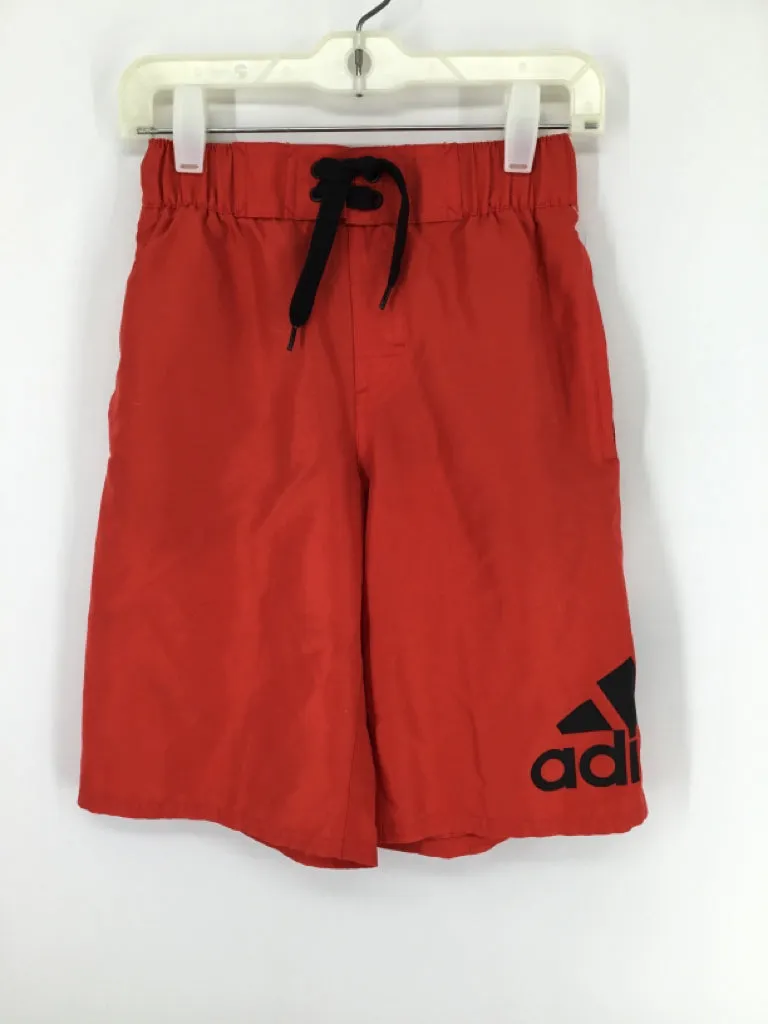 Adidas Child Size 8 Red Solid Swimwear - boys