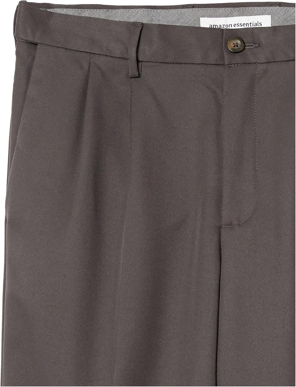 Amazon Essentials Men's Classic-Fit Expandable-Waist Pleated Dress Pant