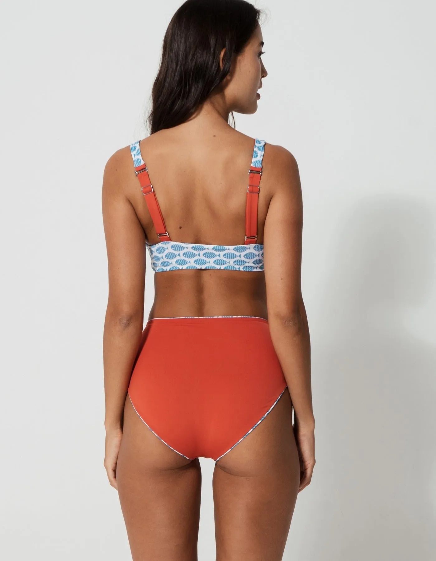Baby Blue Fish Tank Womens Bikini Top