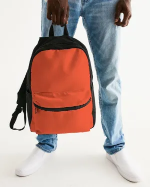 Bright Red Orange Canvas Backpack | Bright Pure Red Orange | C0M88Y100K0