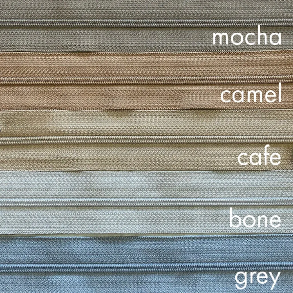 camel | nylon | zipper swatch