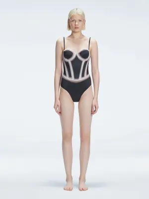 Camilla Black Optical Swimsuit
