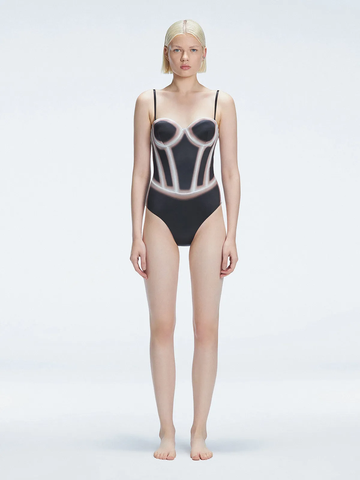 Camilla Black Optical Swimsuit