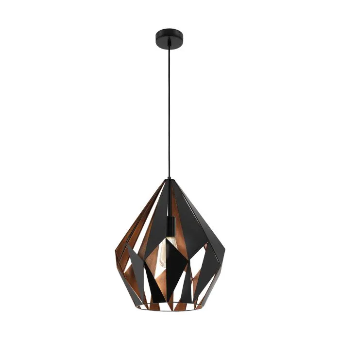 Carlton 1 Pendant Light Large - Copper