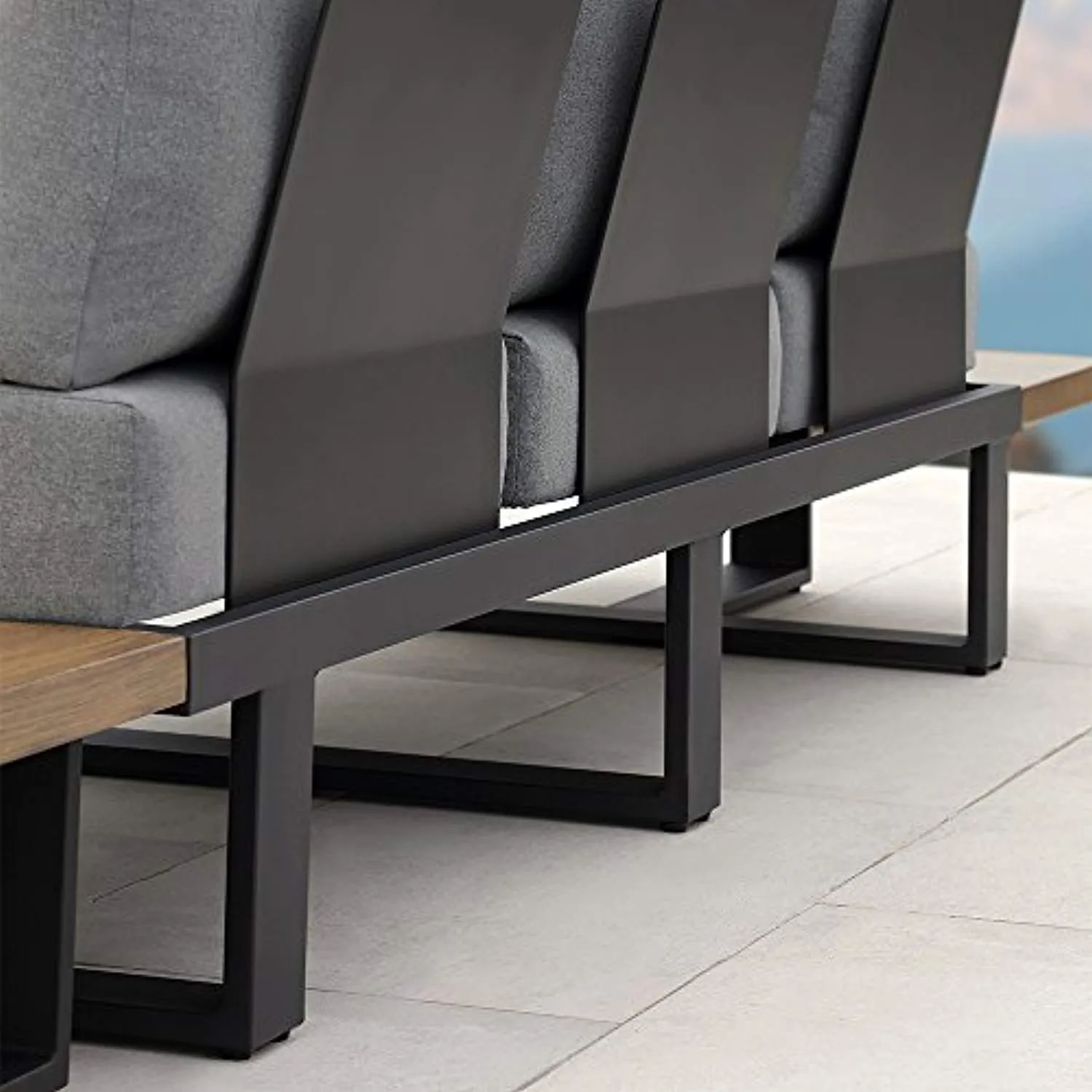 CHIC Decors Platform II Sectional Set, Black