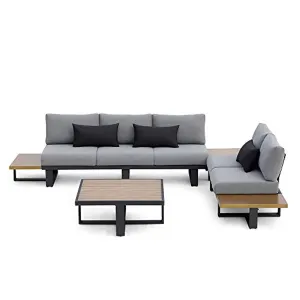 CHIC Decors Platform II Sectional Set, Black