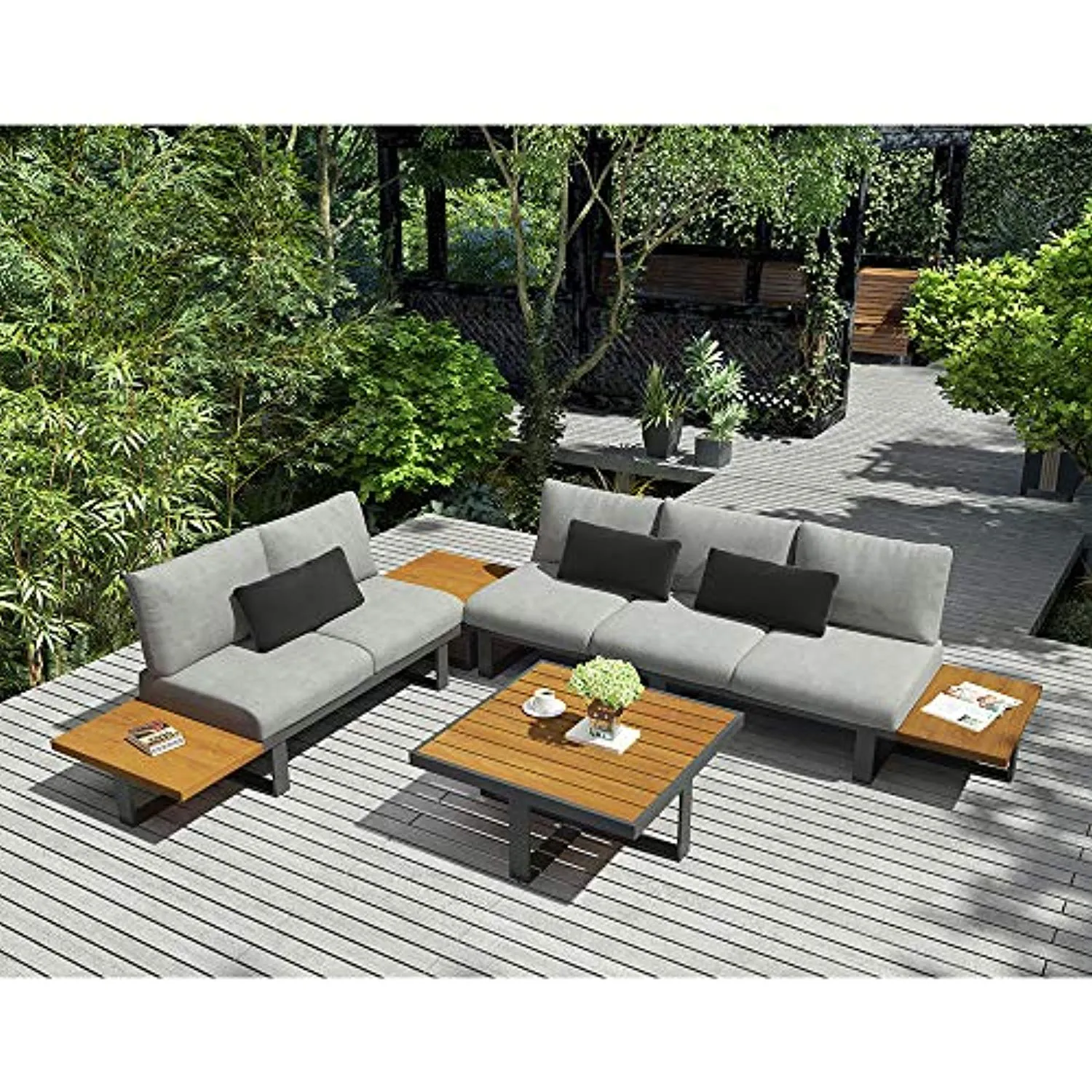 CHIC Decors Platform II Sectional Set, Black