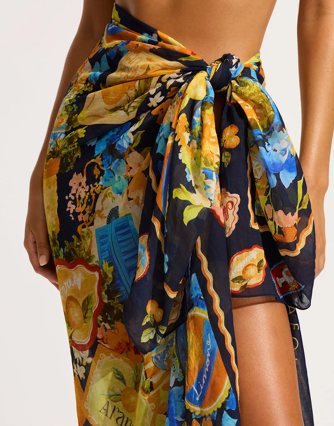 Ciao Bella Sarong - True Navy