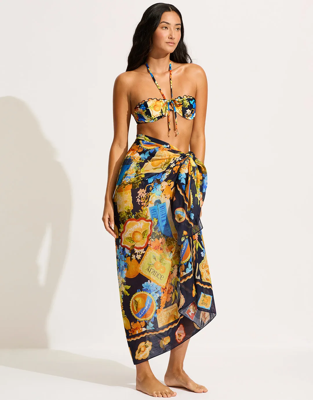 Ciao Bella Sarong - True Navy