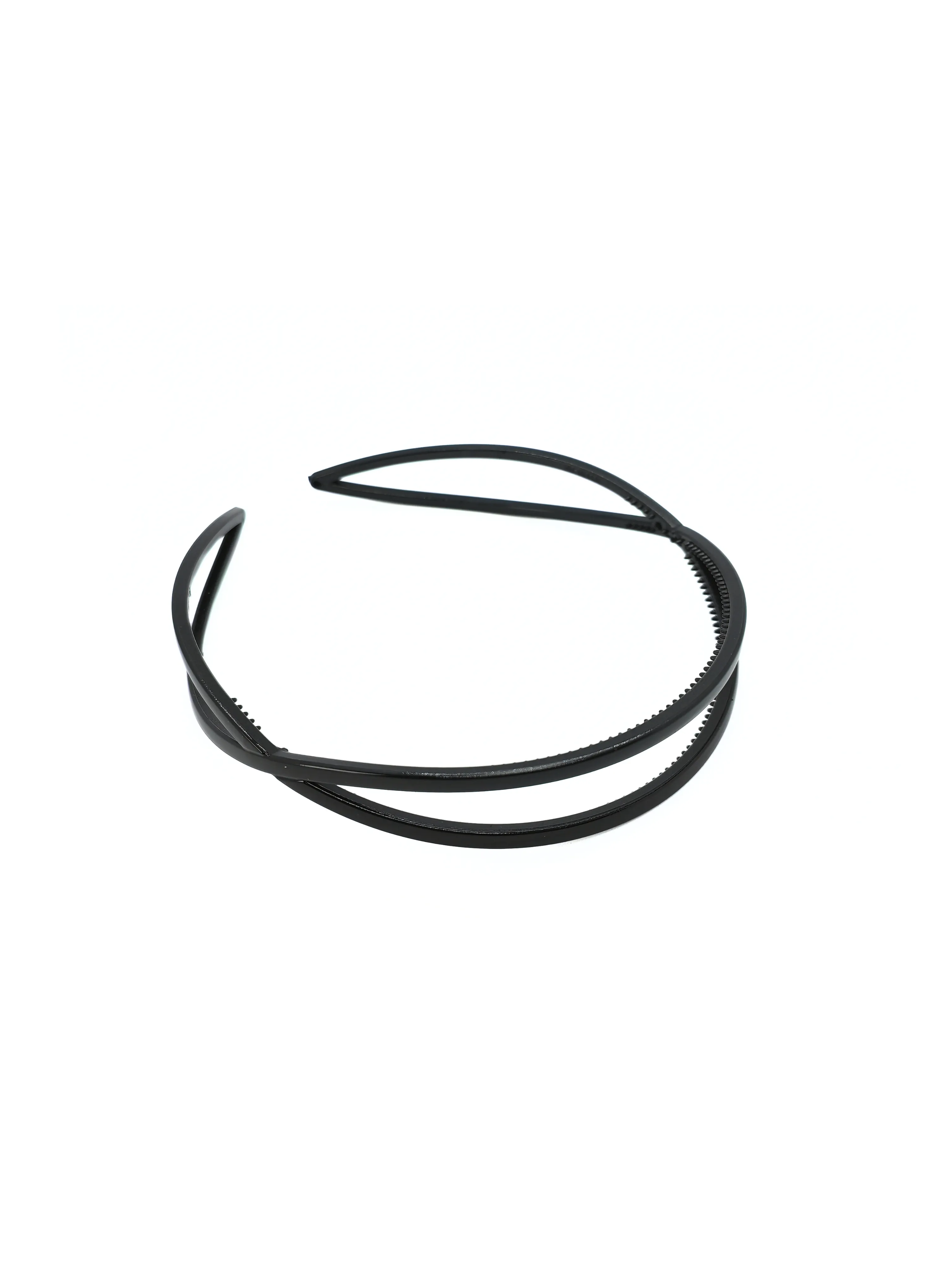 Classic Black Thin Crisscross Headband