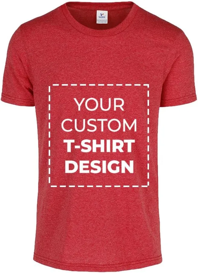 Custom Photo Adult T-Shirt Unisex Short Sleeve Crewneck Polycotton Personalized Customized Gift Shirt with Photo Image Text