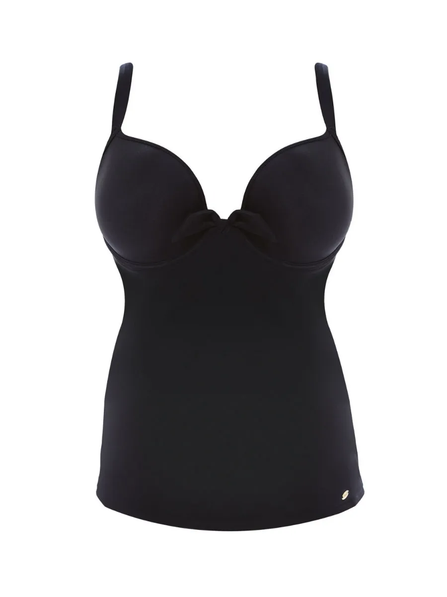 Deco Swim Moulded Tankini Top - Black