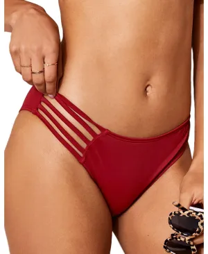 Elle Women's Swimwear, Adore Me Panties Bottom, Red