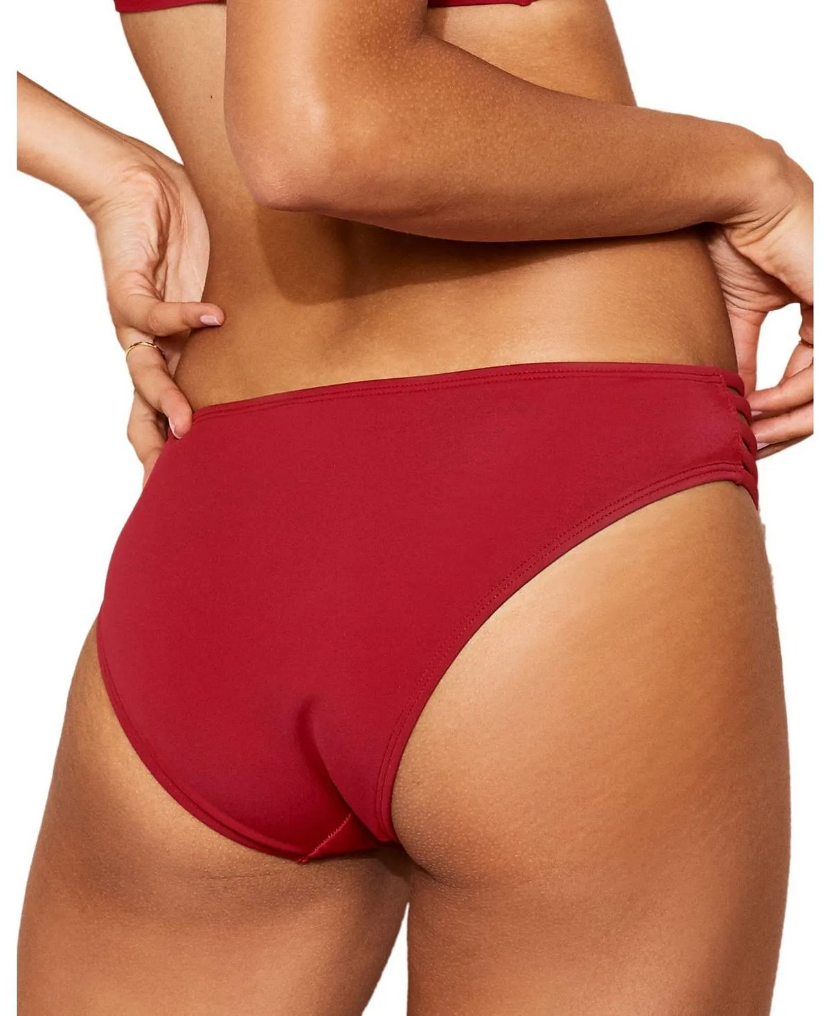 Elle Women's Swimwear, Adore Me Panties Bottom, Red