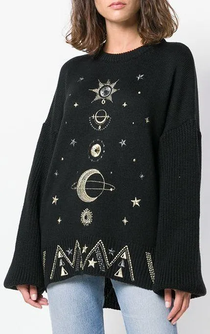 Embroidered Details Jumper