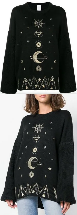 Embroidered Details Jumper