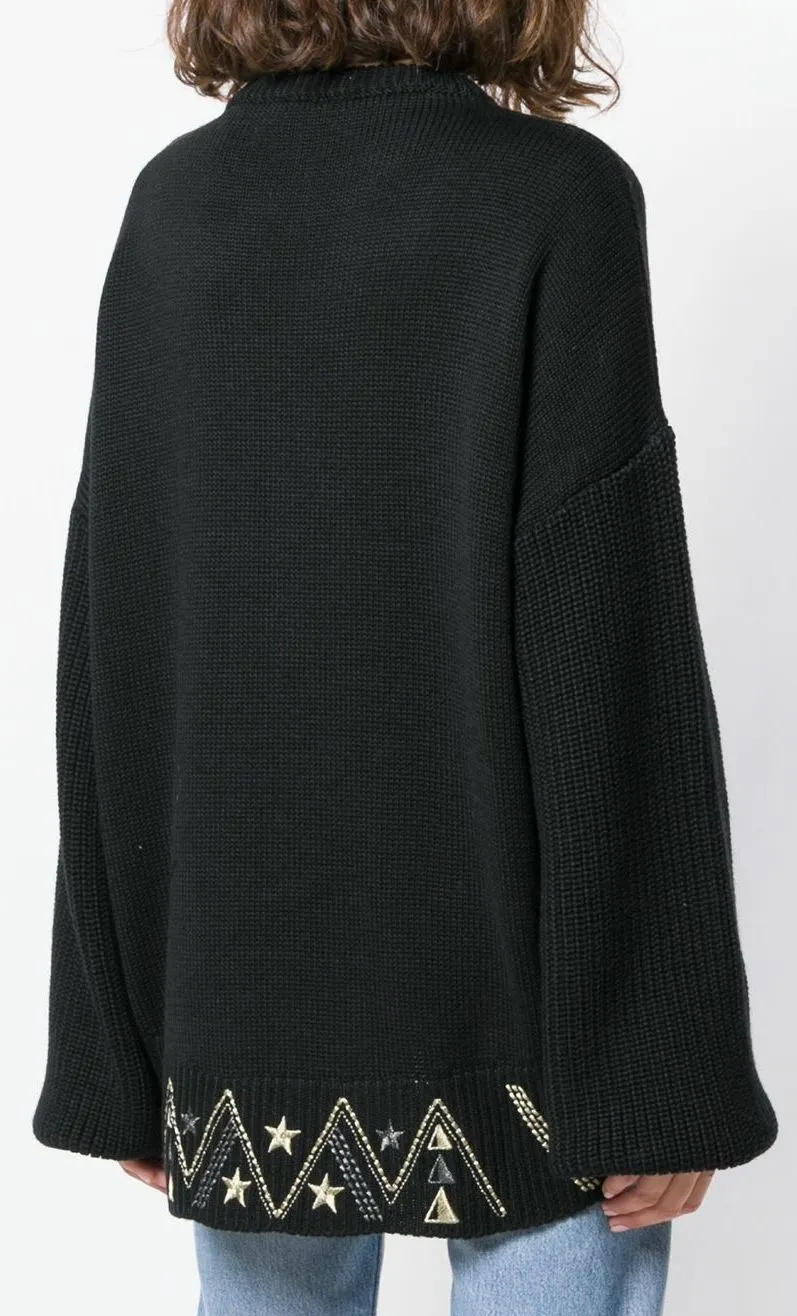 Embroidered Details Jumper