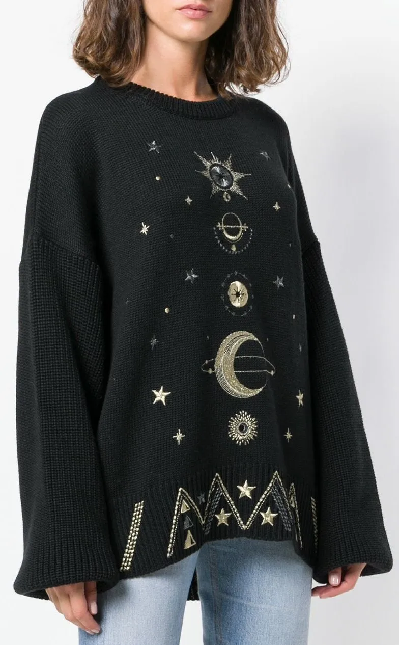 Embroidered Details Jumper