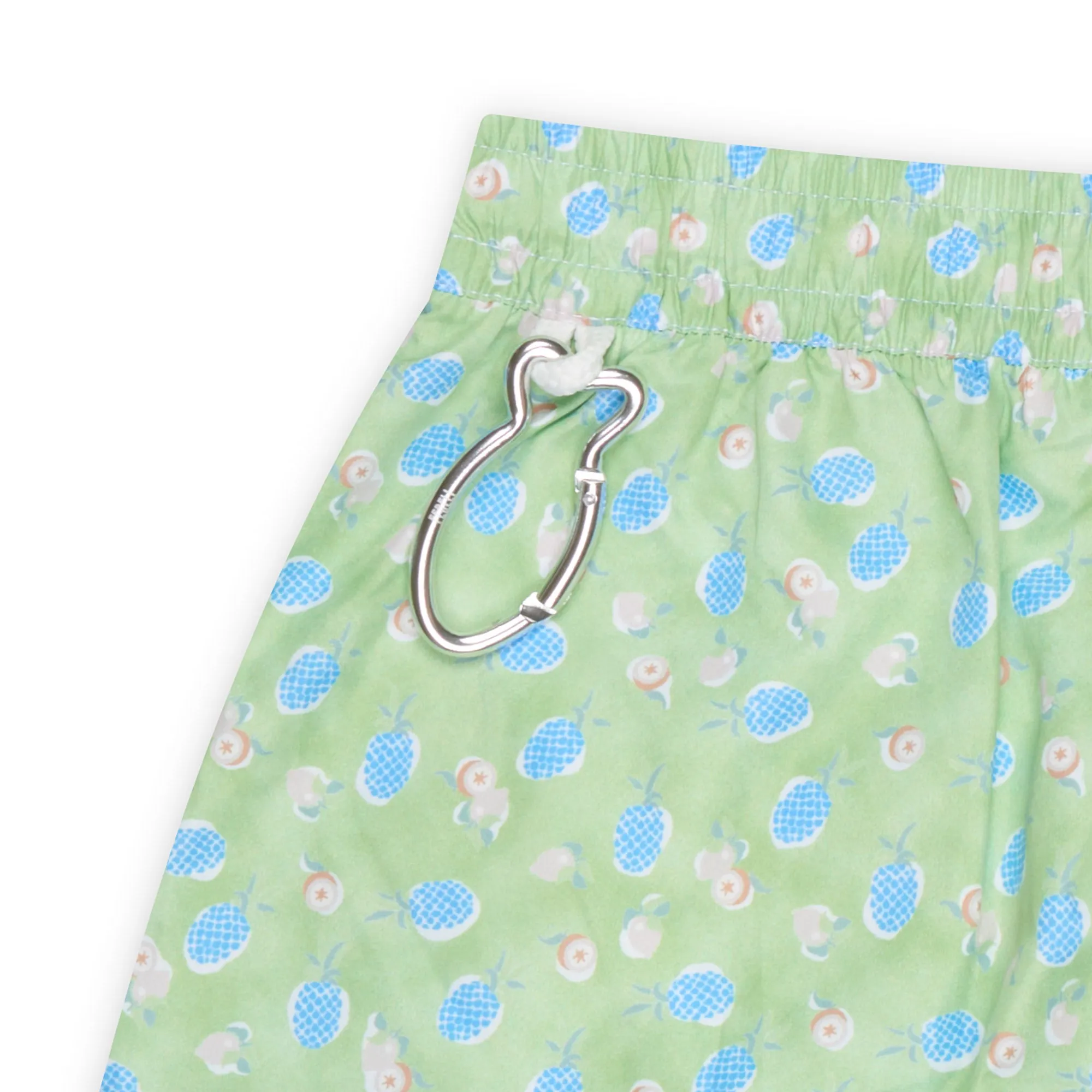 FEDELI Green Fruit Print Madeira Airstop Swim Shorts Trunks NEW Size 3XL