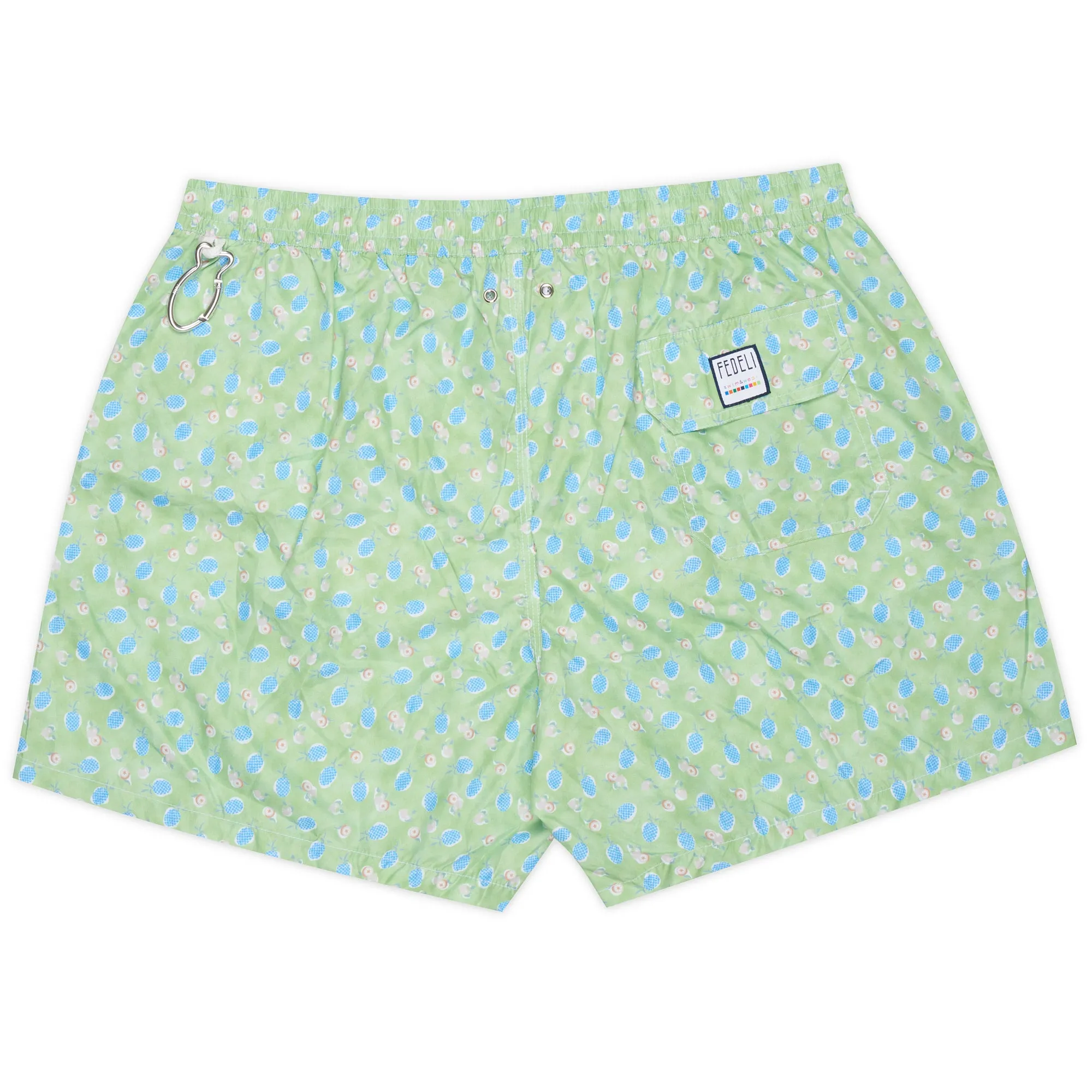 FEDELI Green Fruit Print Madeira Airstop Swim Shorts Trunks NEW Size 3XL
