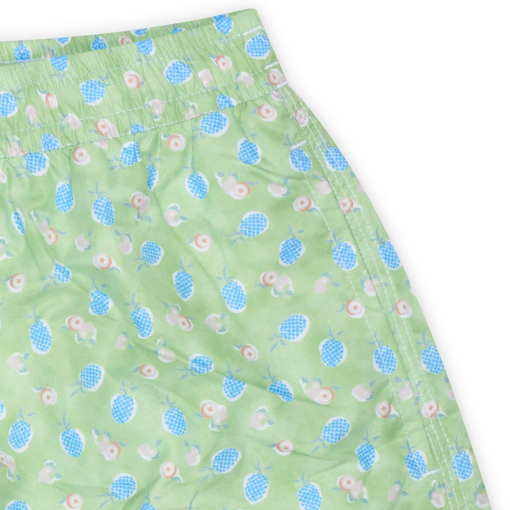 FEDELI Green Fruit Print Madeira Airstop Swim Shorts Trunks NEW Size 3XL