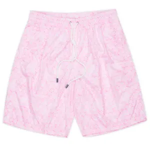 FEDELI Light Pink Circle Print Positano Airstop Swim Shorts Trunks NEW S