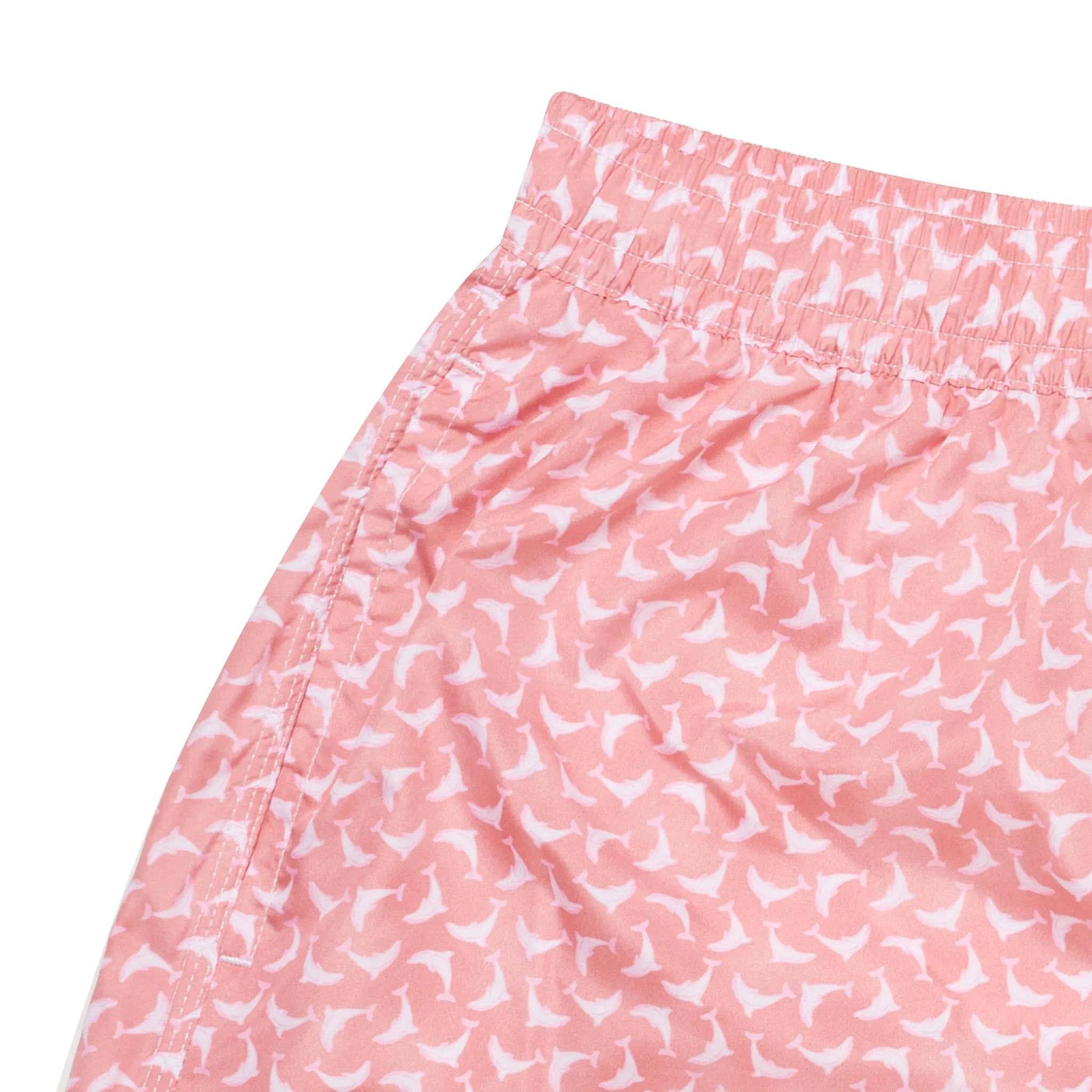 FEDELI Salmon Dolphins Printed Madeira Airstop Swim Shorts Trunks NEW Size 2XL