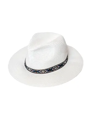 Fedora White/Aztec