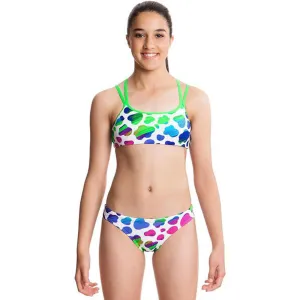 Funkita - Blue Moo - Girls Criss Cross Two Piece