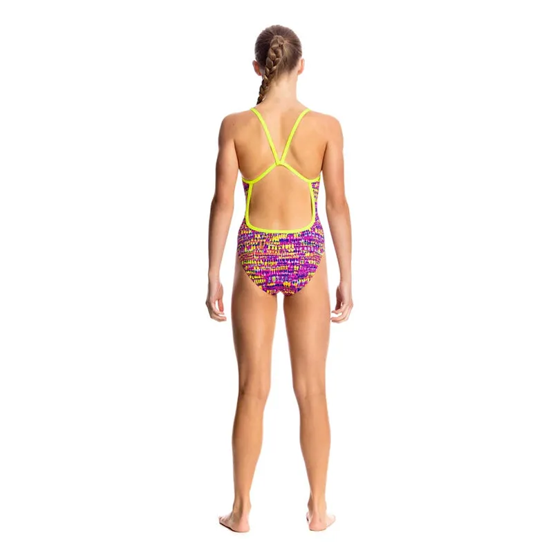Funkita - Dotty Dash - Girls Single Strap One Piece