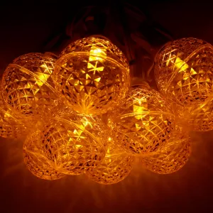 G50 Yellow LED  Bulbs E12 Bases (SMD) (10 Pack)