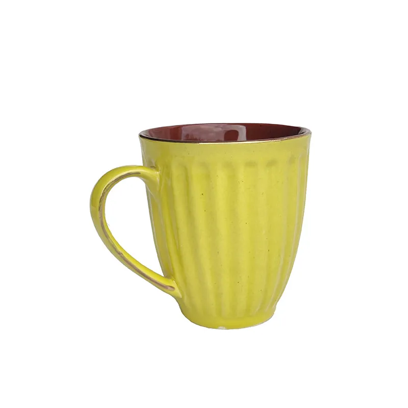 Halta Ceramic Mug (Yellow) - 300 ML
