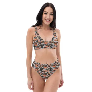 High Waisted Bikini Womens (Glamourange Luxury Bikini High Waisted - 0013 Patterns Model)