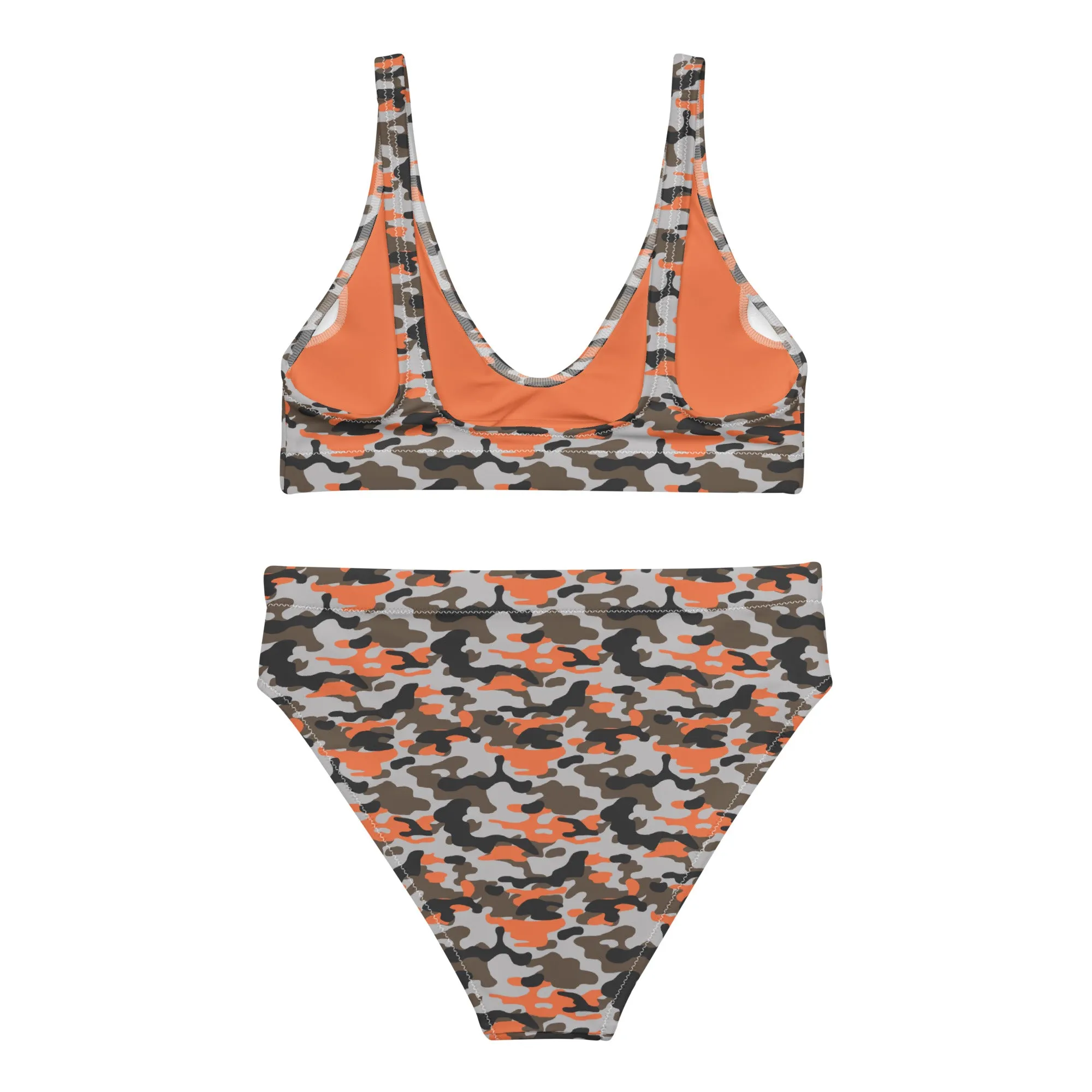High Waisted Bikini Womens (Glamourange Luxury Bikini High Waisted - 0013 Patterns Model)
