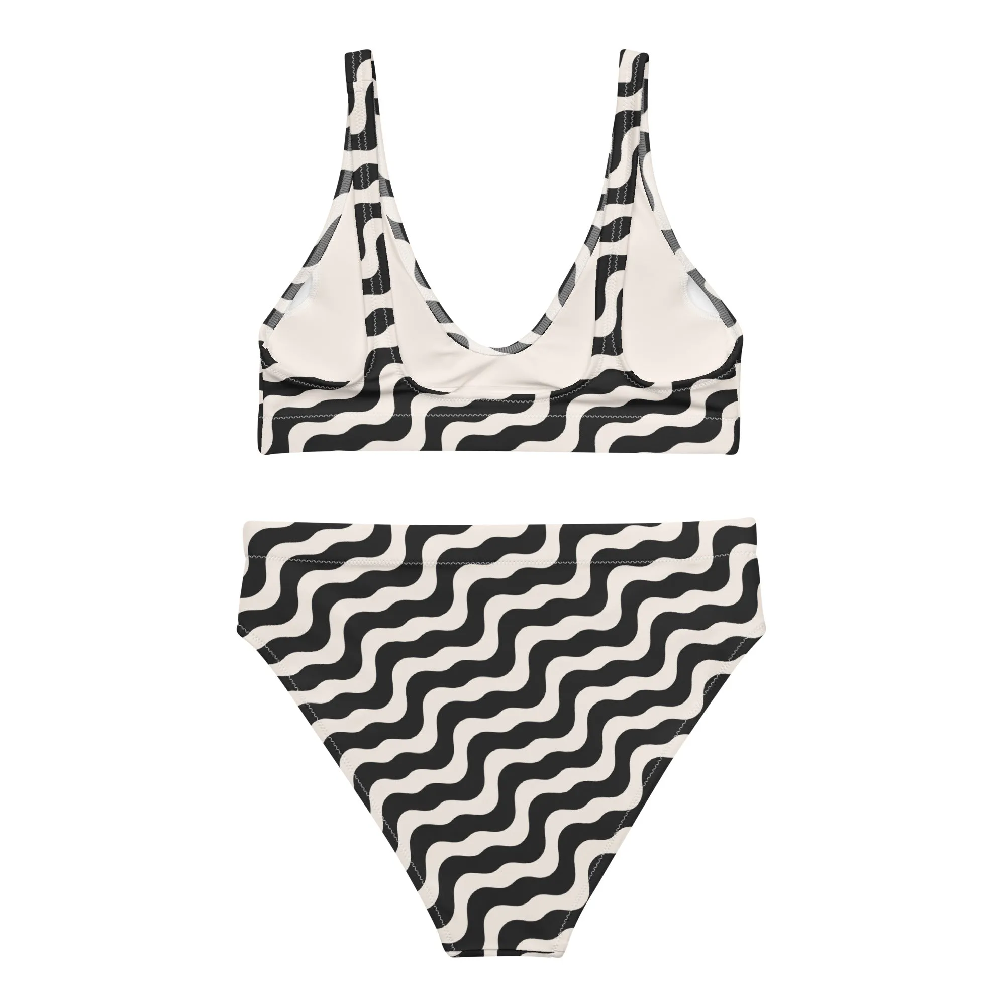 High Waisted Bikini Womens (Glamourange Luxury Bikini High Waisted - 0021 Patterns Model)