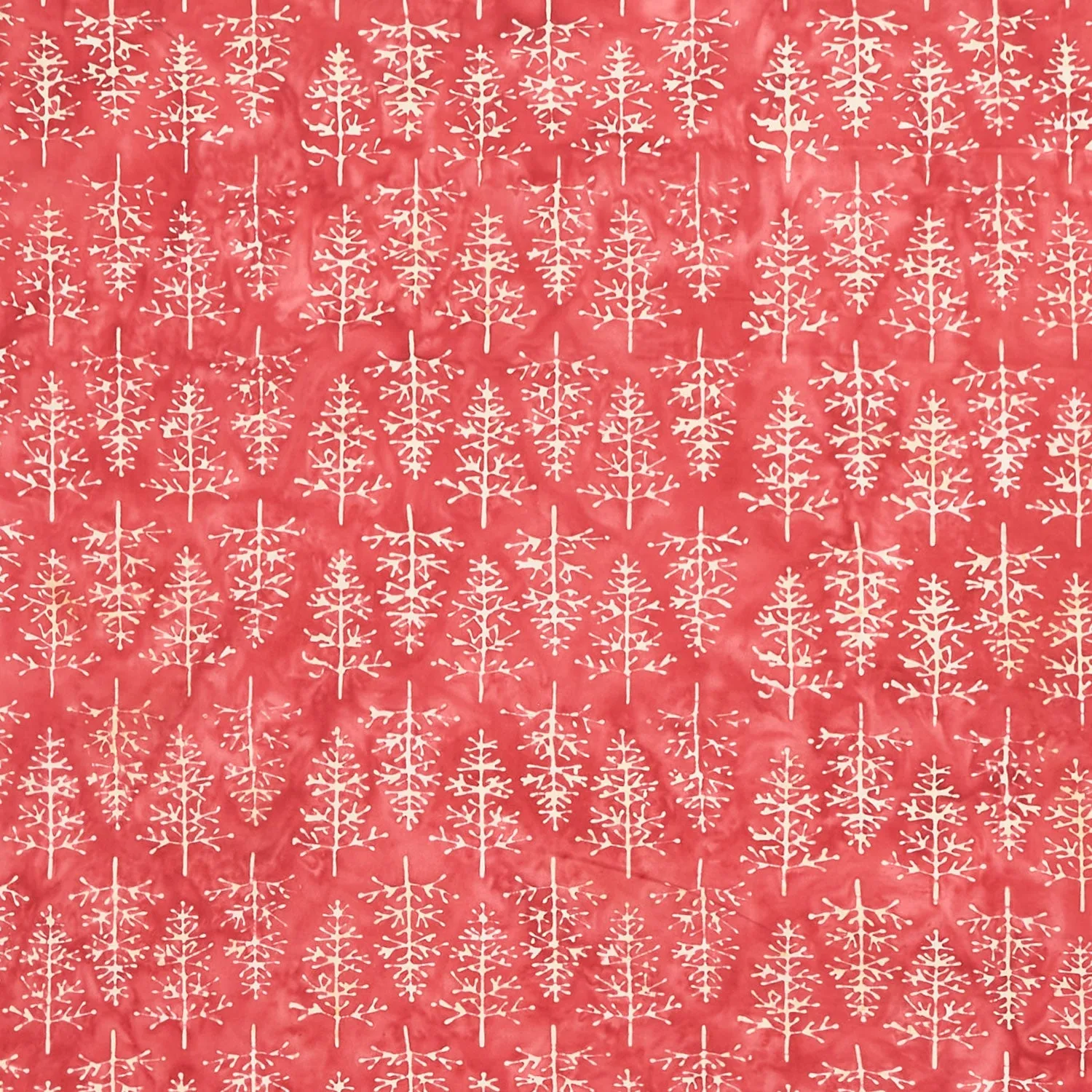 Holiday At Home Batiks - Tree Red Cherry Yardage