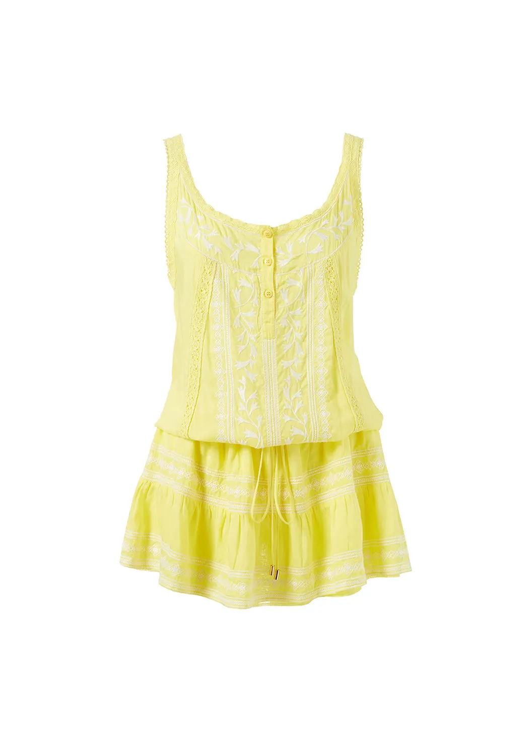 Jaz Yellow/White Dress