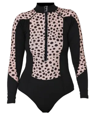 Jetpilot Sina Lycra Ladies Swimsuit - Leopard - 2024