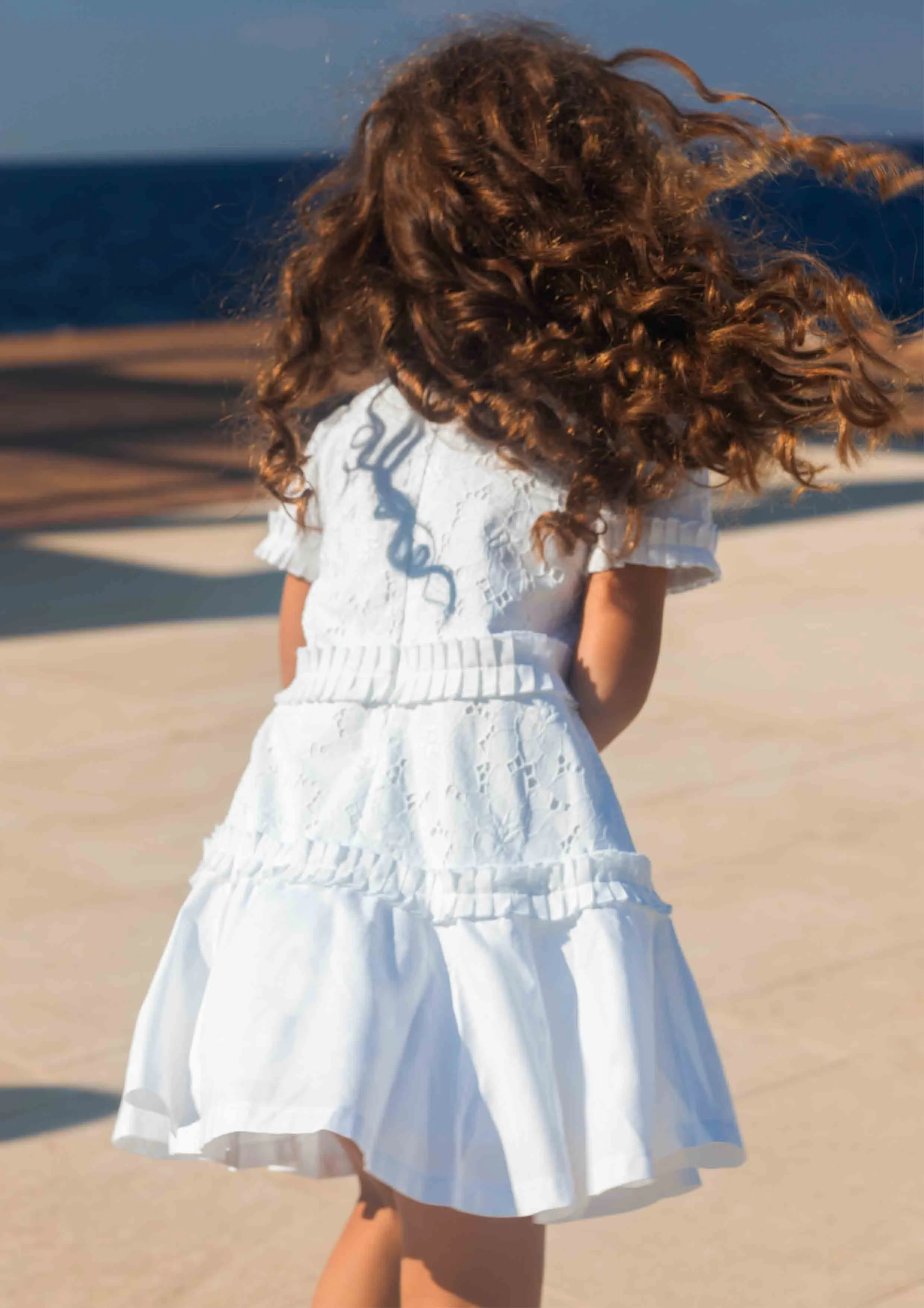 Lapin House White Eyelet Dress
