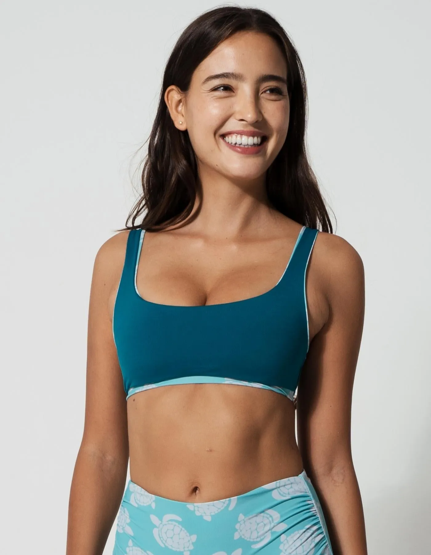 Maldives Turtle Womens Tank Bikini Top