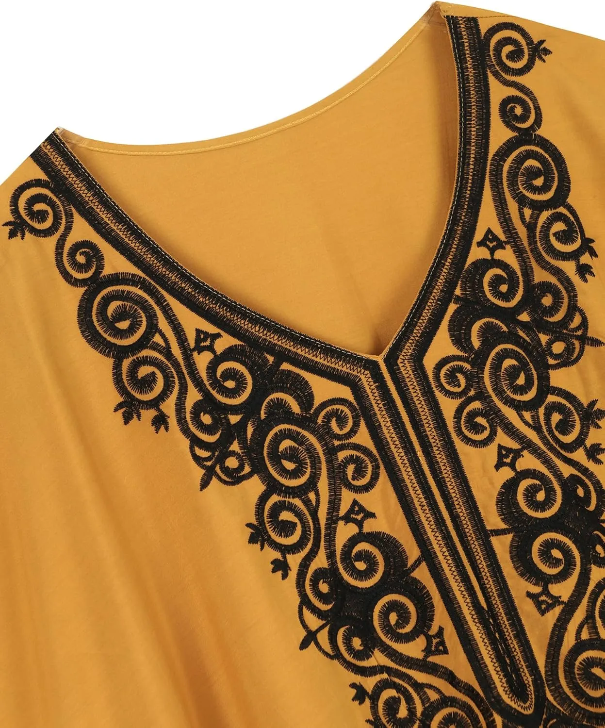 Moroccan Kaftan Dresses for Women Plus Size Caftans Loungewear Embroidered Beach Kaftan Cover up mumu House Dress