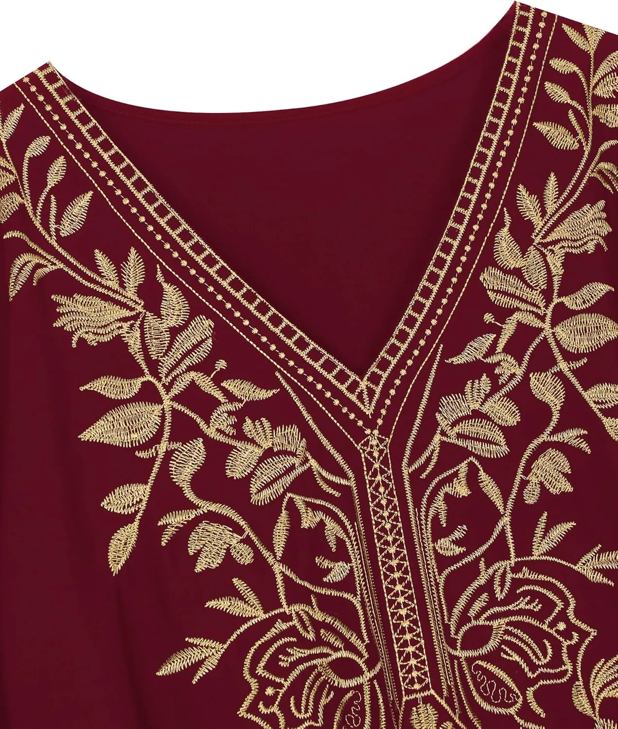 Moroccan Kaftan Dresses for Women Plus Size Caftans Loungewear Embroidered Beach Kaftan Cover up mumu House Dress