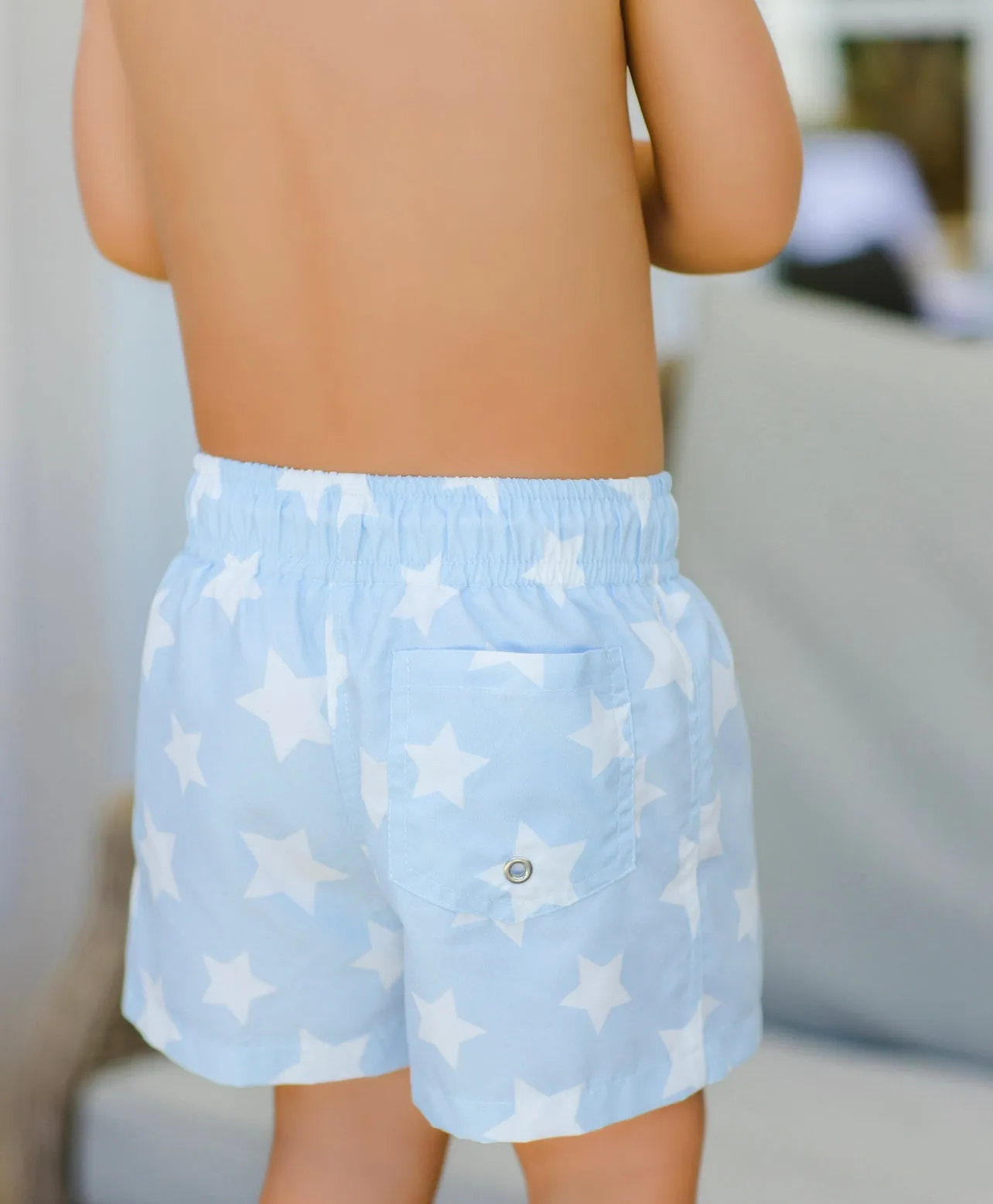 Peter Stars Light Blue Trunks