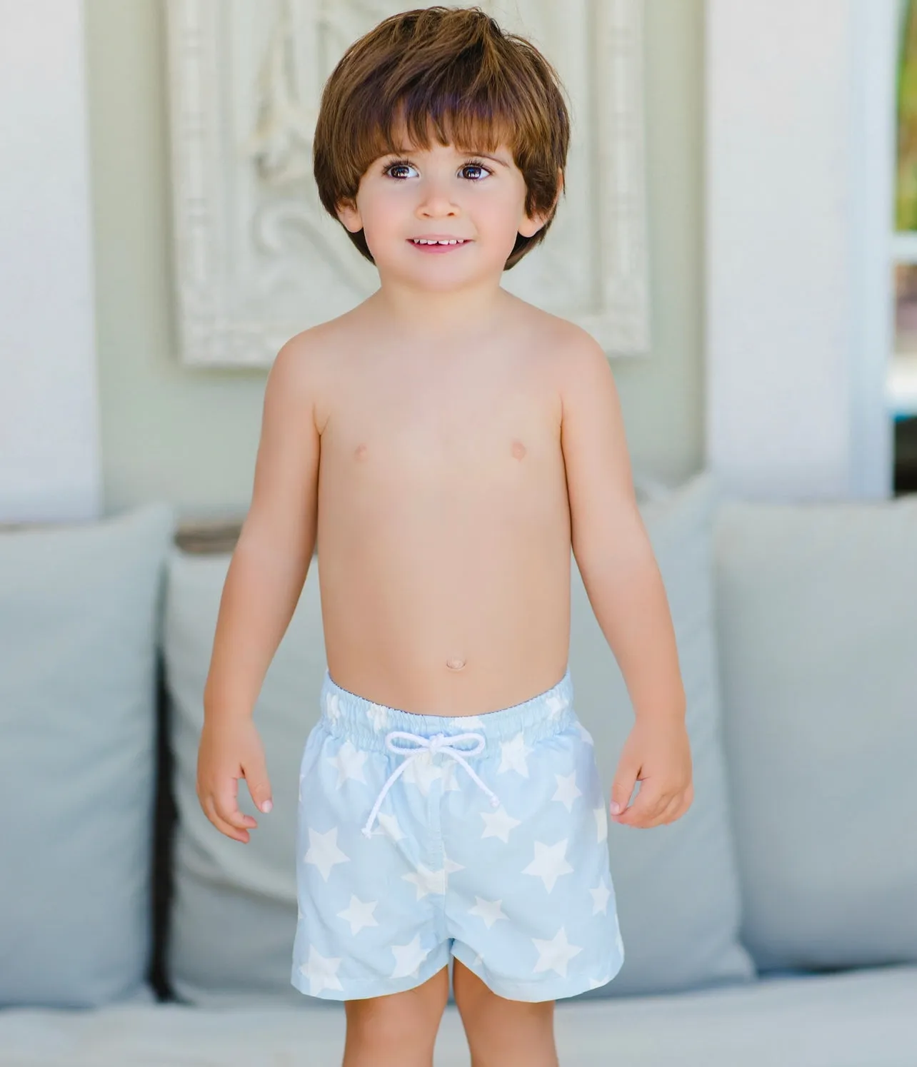 Peter Stars Light Blue Trunks